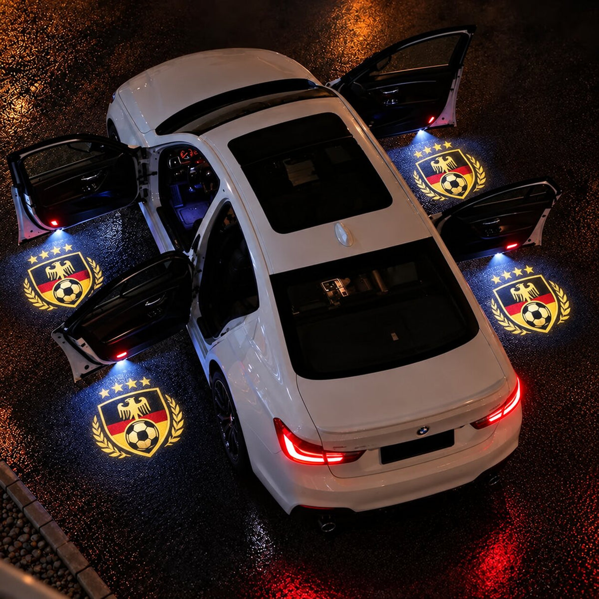 FanGlanz™ Auto-Türprojektor
